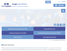 Tablet Screenshot of cirugiasanchinarro.com